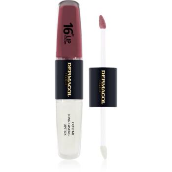 Dermacol 16H Lip Colour dlouhotrvající rtěnka a lesk na rty odstín 12 2x4 ml