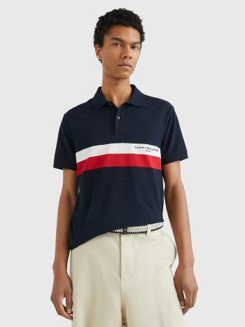 Tommy Hilfiger pánské tmavěmodré polo tričko