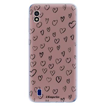 Odolné silikonové pouzdro iSaprio - Heart Dark - Samsung Galaxy A10