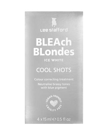 Lee Stafford Bleach Blondes Ice White Cool Shots - tónovací kúry, 4x 15 ml