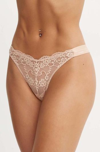 Tanga Guess JANE béžová barva, průhledné, O4YE01 PZ01C