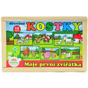 Dřevěné kostky Moje první zvířátka