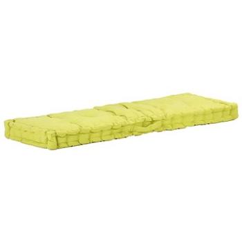 Poduška na nábytek z palet bavlna 120 × 40 × 7 cm zelená