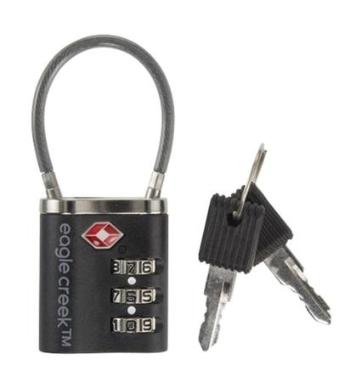 Eagle Creek kombinační zámek Cable TSA Lock graphite