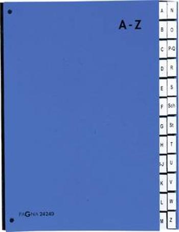 PAGNA pultový pořadač 24249-02 tvrdá lepenka modrá DIN A4 Počet přihrádek: 24 A-Z