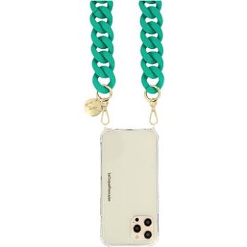 La Coque Francaise Alice phone chain lade green mat  (LE306074)