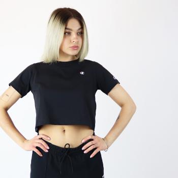 Černé tričko Crewneck Croptop – M