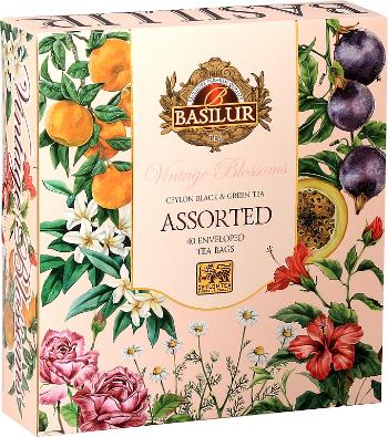 Basilur Vintage Blossoms Assorted přebal sáčky 40 x 2 g