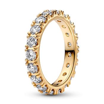 Pandora Třpytivý pozlacený prsten Shine Eternity 160050C01 52 mm
