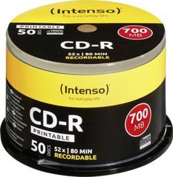 CD-R 80 700 MB Intenso 1801125 50 ks vřeteno s potiskem