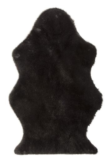 Černá chlupatá kožešina Pelt - 95*60 cm 88532