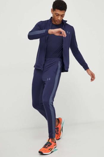 Sportovní tepláková souprava Under Armour Knit Track Suit tmavomodrá barva, 1357139