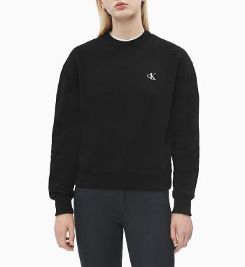 Calvin Klein Calvin Klein dámská šedá mikina EMBROIDERED LOGO SWEATSHIRT