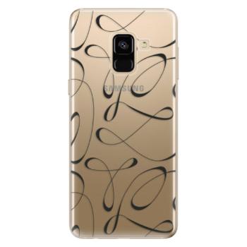 Odolné silikonové pouzdro iSaprio - Fancy - black - Samsung Galaxy A8 2018