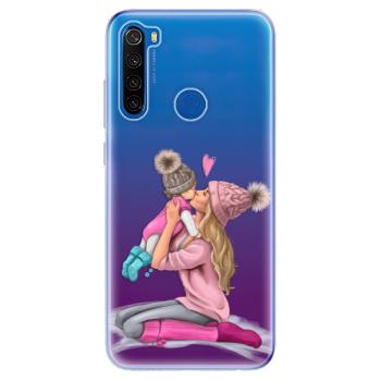 Odolné silikonové pouzdro iSaprio - Kissing Mom - Blond and Girl - Xiaomi Redmi Note 8T