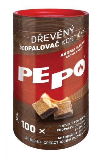 PE-PO dřevěný podpalovač - kostičky 100 ks