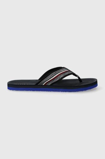 Žabky Tommy Hilfiger COMFORT HILFIGER BEACH SANDAL pánské, tmavomodrá barva, FM0FM04910