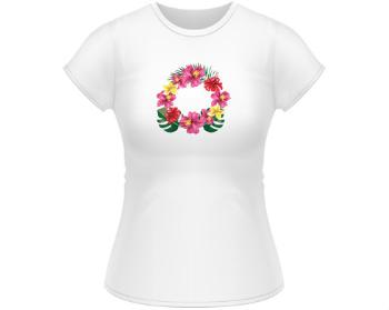 Dámské tričko Classic Rámeček - tropické květiny
