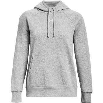 Under Armour RIVAL FLEECE HOODIE Dámská mikina, šedá, velikost