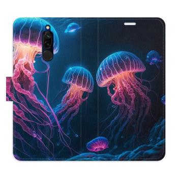 Flipové pouzdro iSaprio - Jellyfish - Xiaomi Redmi 8