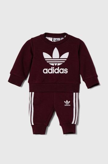 Kojenecká sada adidas Originals červená barva