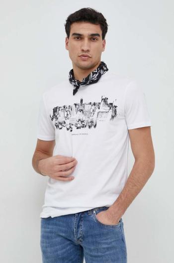 Tričko Armani Exchange bílá barva, s potiskem