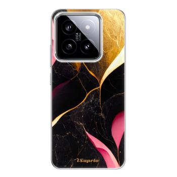 Odolné silikonové pouzdro iSaprio - Gold Pink Marble - Xiaomi 14