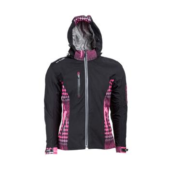 Dámská softshell moto bunda W-TEC Pestalozza  černo-růžová  XS