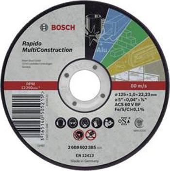 Řezný kotouč rovný Bosch Accessories 2608602383, 2608602383 Průměr 125 mm 1 ks