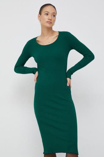 Šaty Tommy Hilfiger zelená barva, mini