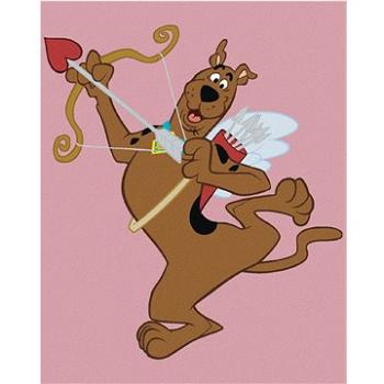 Valentýnský Scooby (Scooby Doo), 40×50 cm, vypnuté plátno na rám (6064061)