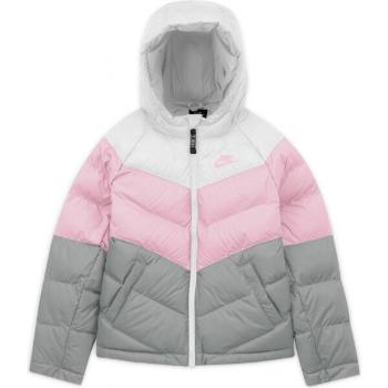 Nike NSW SYNTHETIC FILL JACKET U Dětská hřejivá bunda, šedá, velikost XS