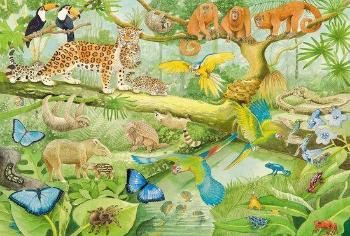 SCHMIDT Puzzle Zvířata v džungli 100 dílků