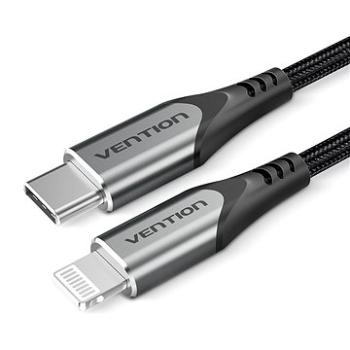 Vention Lightning MFi to USB-C Braided Cable (C94) 1m Gray Aluminum Alloy Type (TACHF)