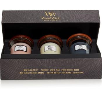 WOODWICK dárkový set 3× malá svíčka (5038581123745)