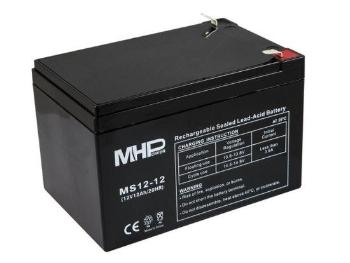 Pb akumulátor MHPower VRLA AGM 12V/12Ah (MS12-12), MS12-12