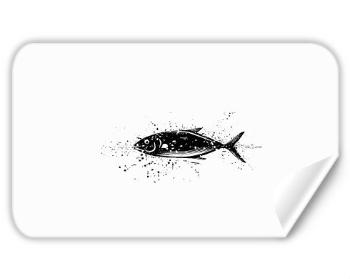 Samolepky obdelník - 5 kusů Ryba