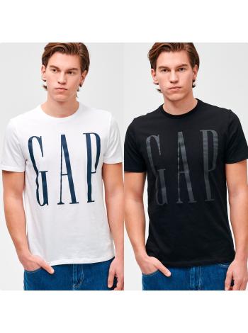 Bílé pánské tričko GAP Logo v-corp, 2ks