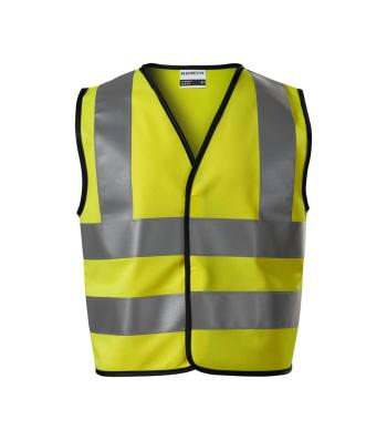MALFINI Dětská bezpečnostní vesta HV Bright - Reflexní žlutá | 116-140 cm (6-8 let)
