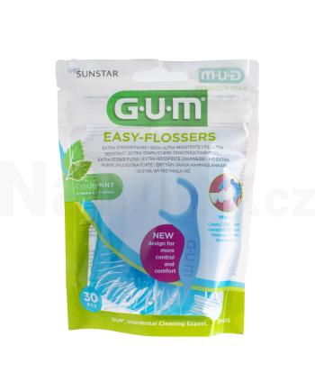 GUM Easy Flosser nosič s mentolovou nití 30 ks