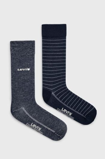 Ponožky Levi's 2-pack tmavomodrá barva