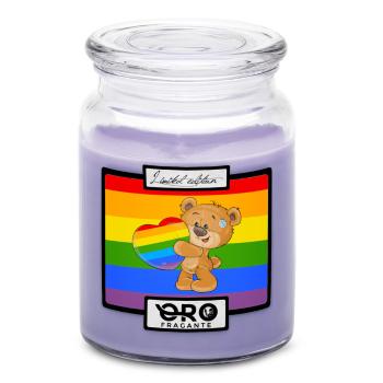 Svíčka LGBT Bear (Vůně svíčky: Levandule)