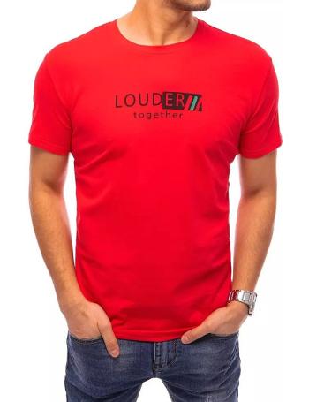 červené tričko "louder together" s krátkým rukávem vel. 2XL