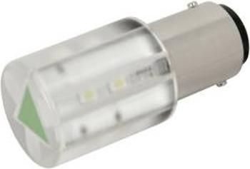 LED žárovka BA15d CML, 18561231, 230 V, 280 mcd, zelená