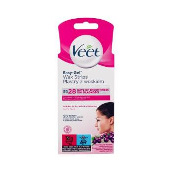 Veet Easy-Gel Wax Strips Face Normal Skin 20 ks depilační přípravek pro ženy