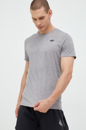 Tréninkové tričko 4F šedá barva