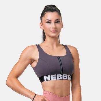 Sportovní podprsenka Smart Zip Marron M - NEBBIA