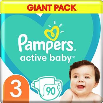 PAMPERS Active Baby vel. 3 (90 ks) 6–10 kg (8001090949455)