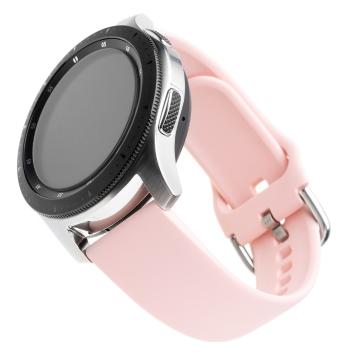 Fixed Silikonový řemínek Silicone Strap s šířkou 22mm pro smartwatch, růžový