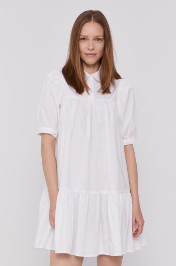 Šaty Levi's bílá barva, mini, oversize